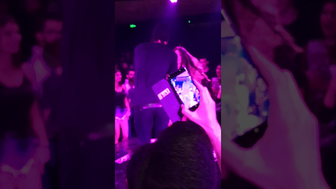Laurent with lady dancing to Loco contigo - Les Twins PMclub Sofia 05.09.2019