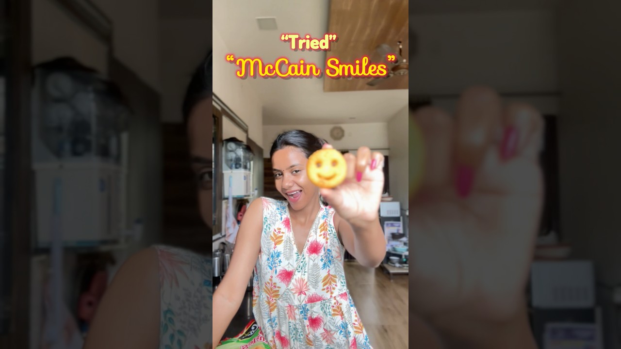 Tried** McCain Smiles 🍟😋✨ #youtubeshorts #mccains #McCainSmiles #snacks #fries #easyrecipe