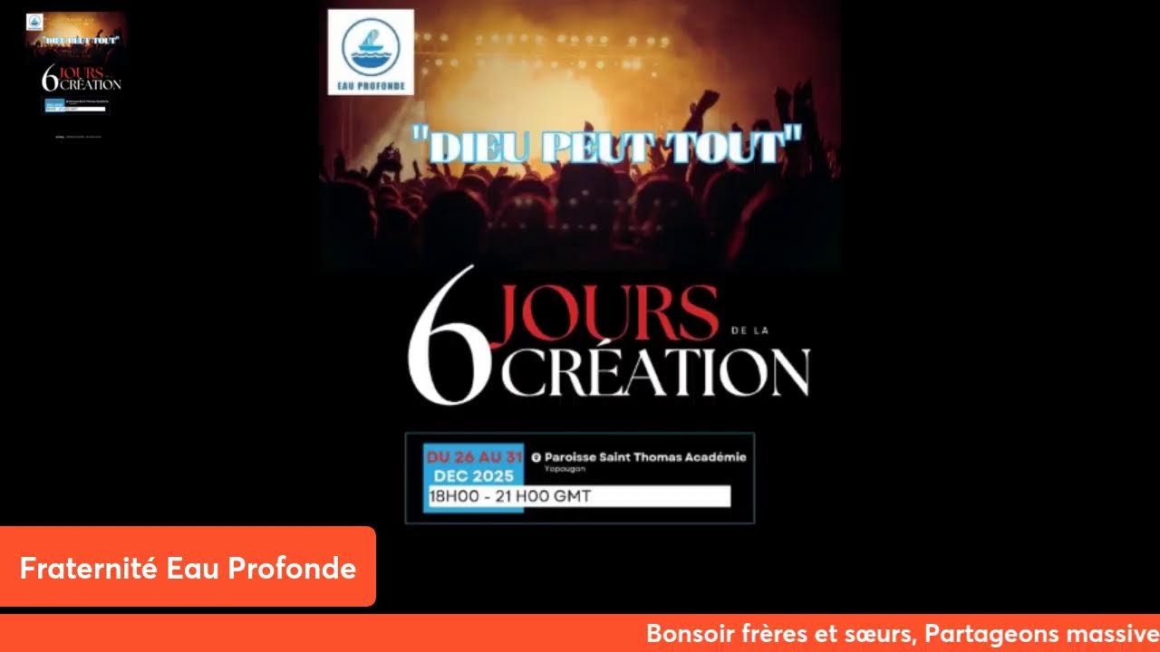 6 JOURS DE LA CREATION