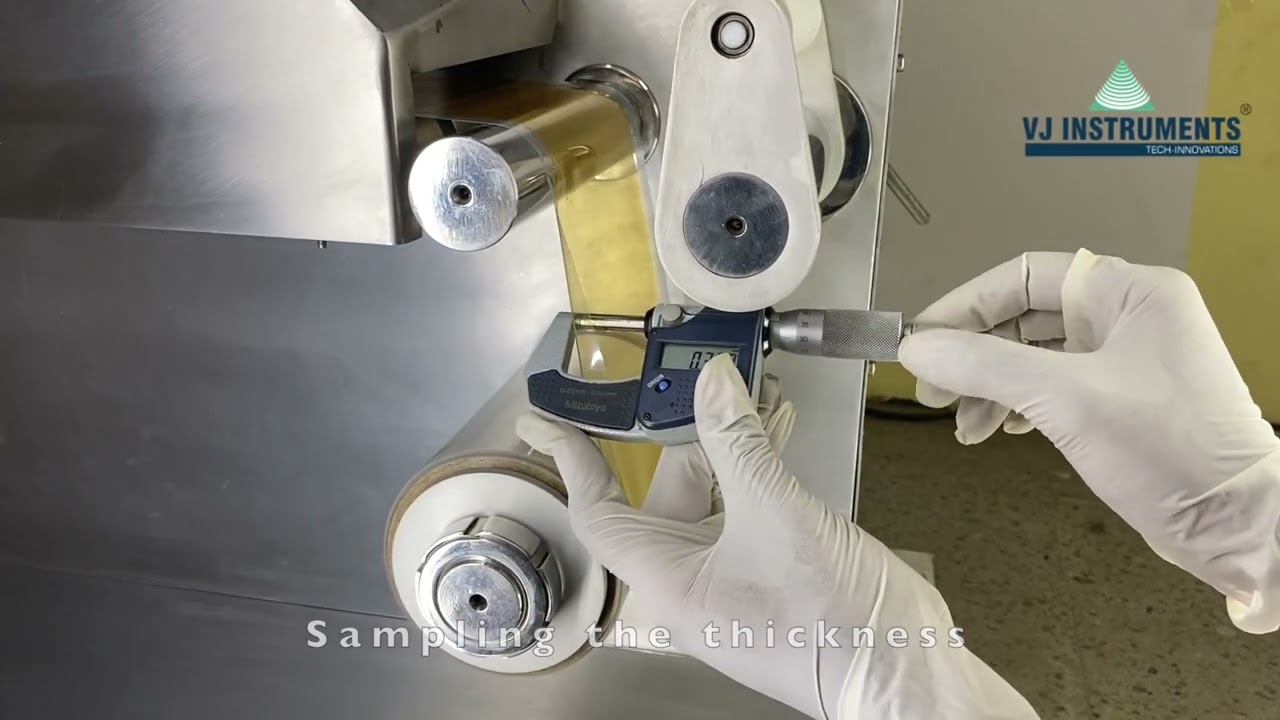 Process of Webcoater Patch Cutting Samples | TRANSDERMAL PATCH MACHINE