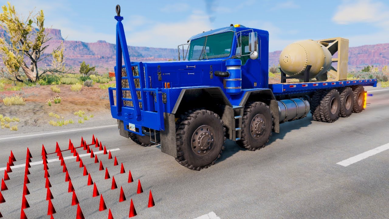 Trucks vs speed bumps challenge Video Compilation #53 BeamNG Drive BeamNG BOOM