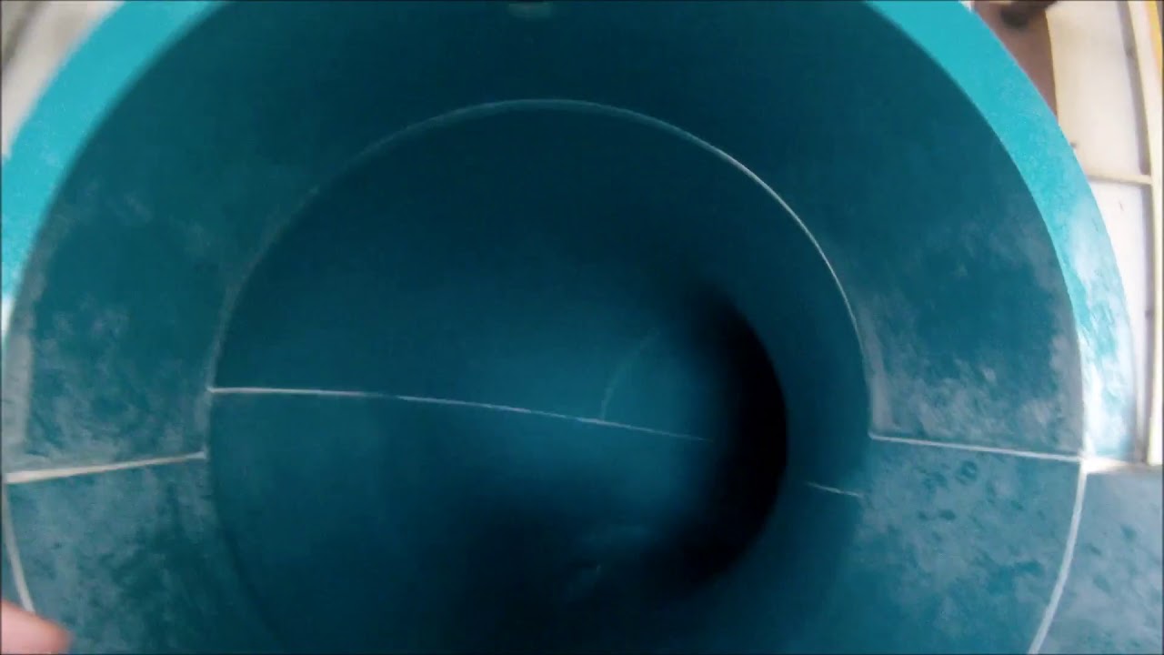 Village Square Pool Calgary Thunder Waterslide POV, Alberta