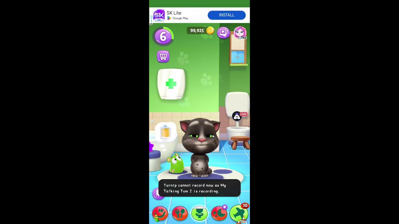 English My Talking Tom 2 : 👍 Good stream | Playing Solo | Streaming with Turnip