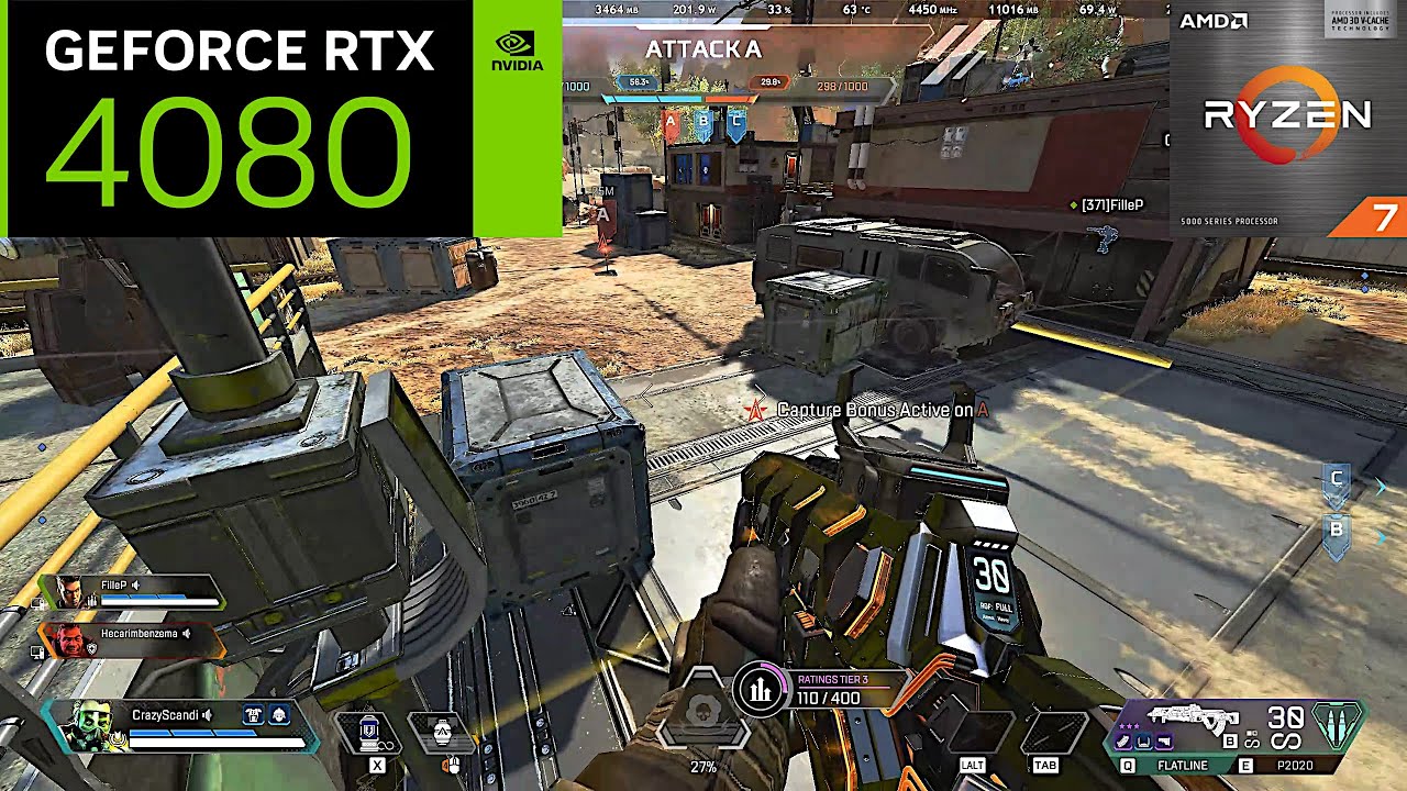 Apex Legends Control | RTX 4080 + 5800X3D | 1440p Minimum Settings