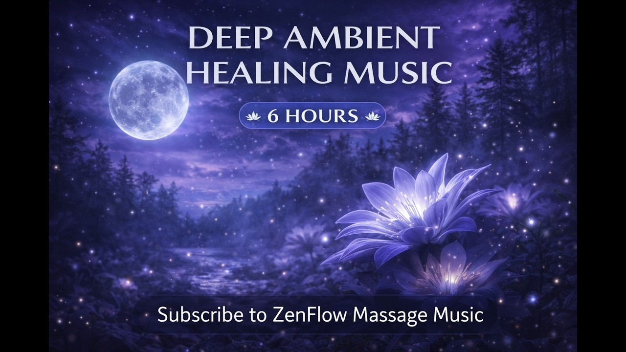 6 HOURS Deep Ambient Healing Music 🌙 Lunar Energy & Nocturnal Nature for Total Relaxation