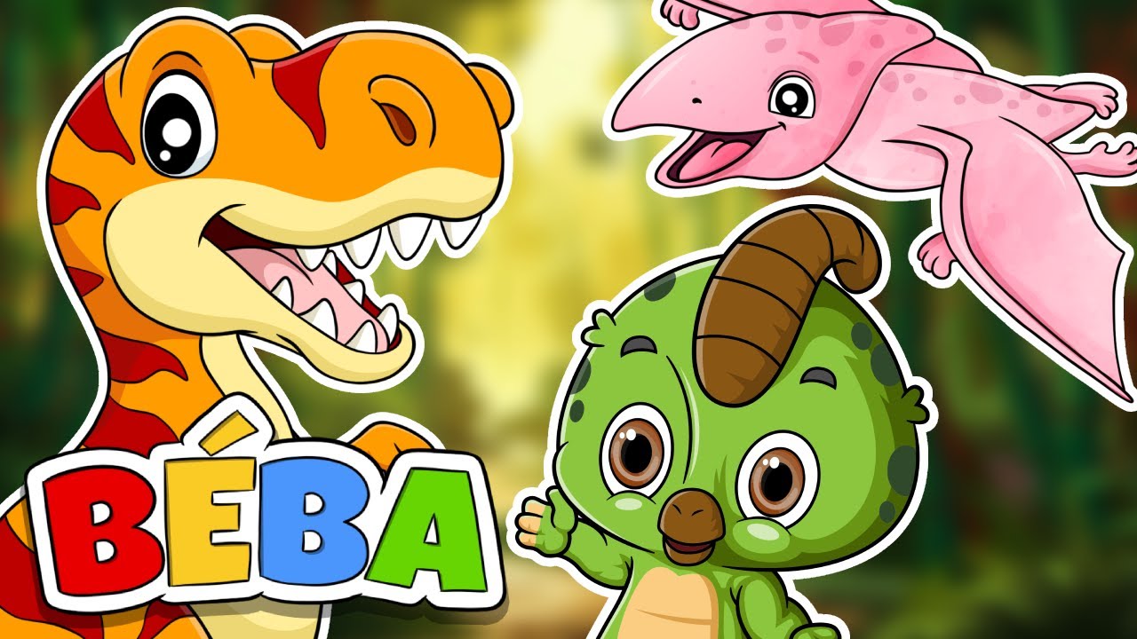 B&Eacute;BA - Dino Dinosauři | Dětsk&aacute; p&iacute;snička v če&scaron;tině | Z&aacute;bavn&aacute; p&iacute;snička pro děti o dinosaurech