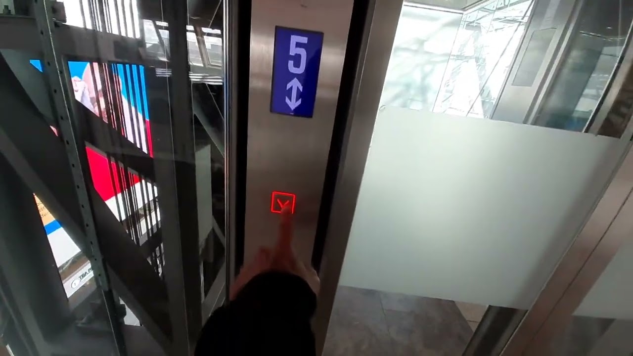321.cute Schindler elevator, Millennium City, Vienna, Austria