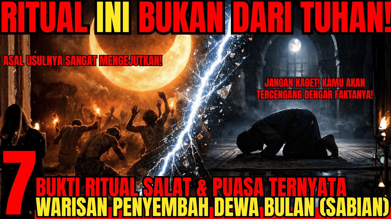 JIPLAK PARAH? 7 BUKTI RITUAL S4LAT & PUASA TERNYATA WARISAN PENYEMBAH DEWA BULAN SABIAN!