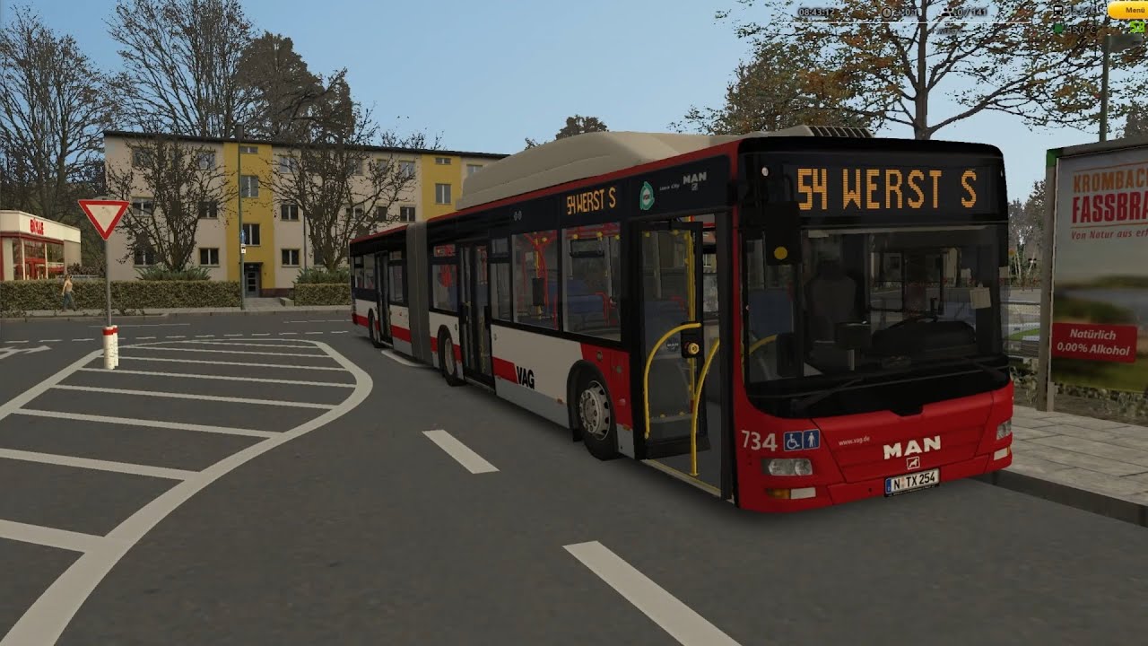 Omsi 2 - Krefrath - Linie 54 im NG313CNG Lion´s City aus Nürnberg