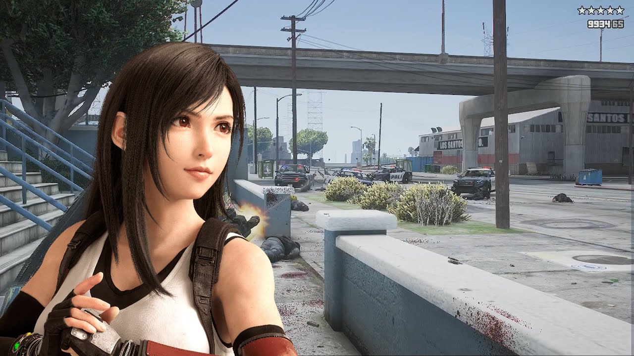 GTAV Tifa Lockhart Skin Mod