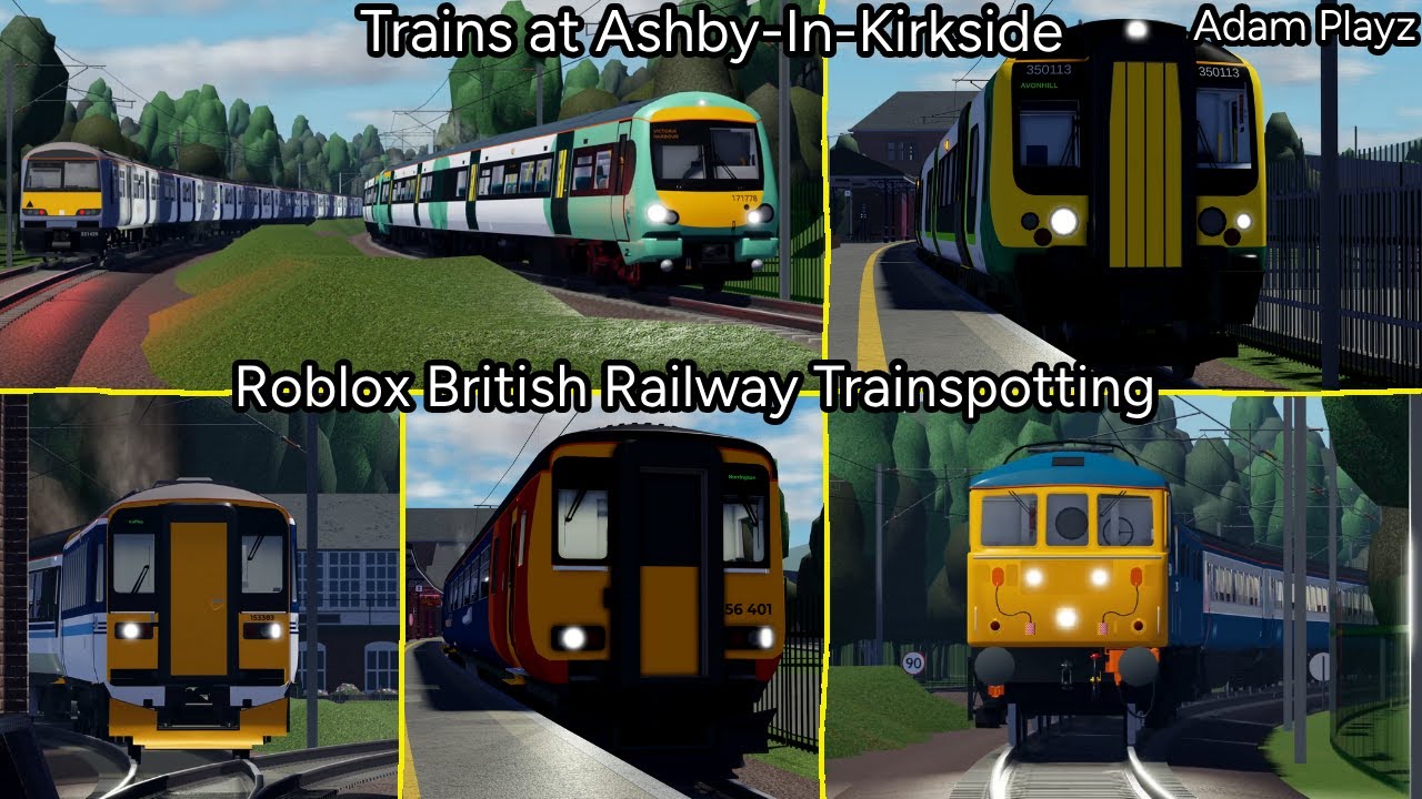 Trains at Ashby-in-Kirkside (Roblox British Railway Trainspotting 24/12/24)