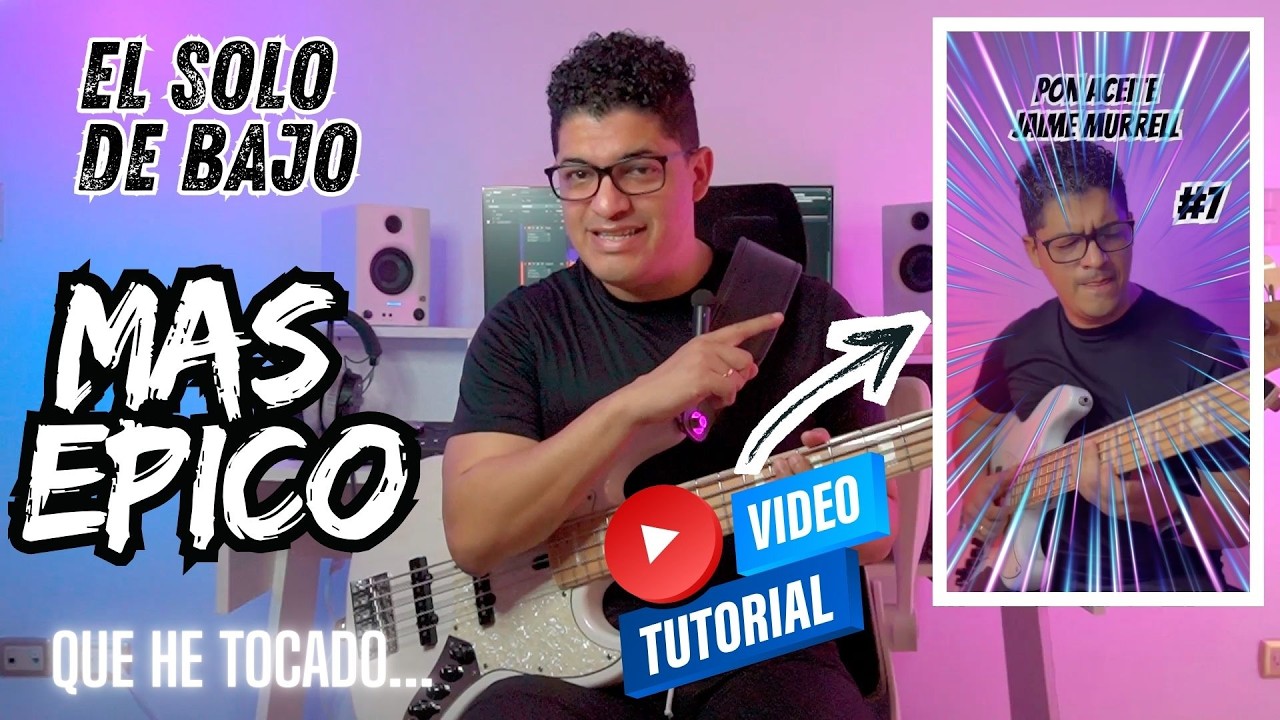 🚀 Tutorial SOLO DE BAJO 🎸  Pon aceite - ⁨@JaimeMurrellOficial⁩