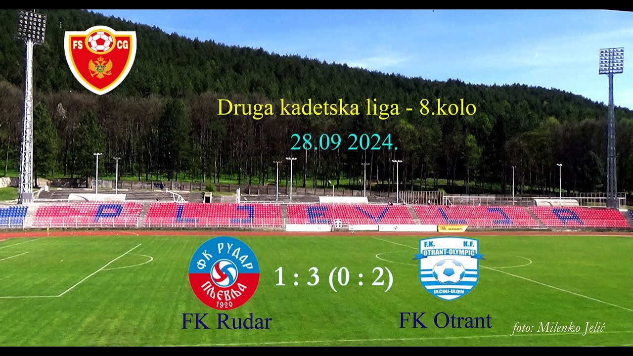 kadeti FK Rudar - FK Otrant Olympic   1 : 3 (0 : 2)  PRVO POLUVRIJEME