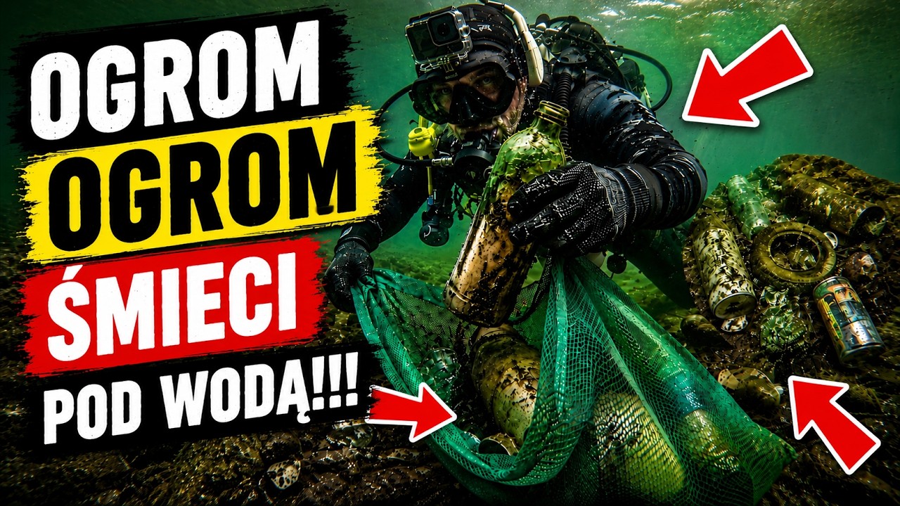 NUREK SPRZĄTAŁ DNO JEZIORA ! JEZIORA TO WYSYPISKA ŚMIECI !!!