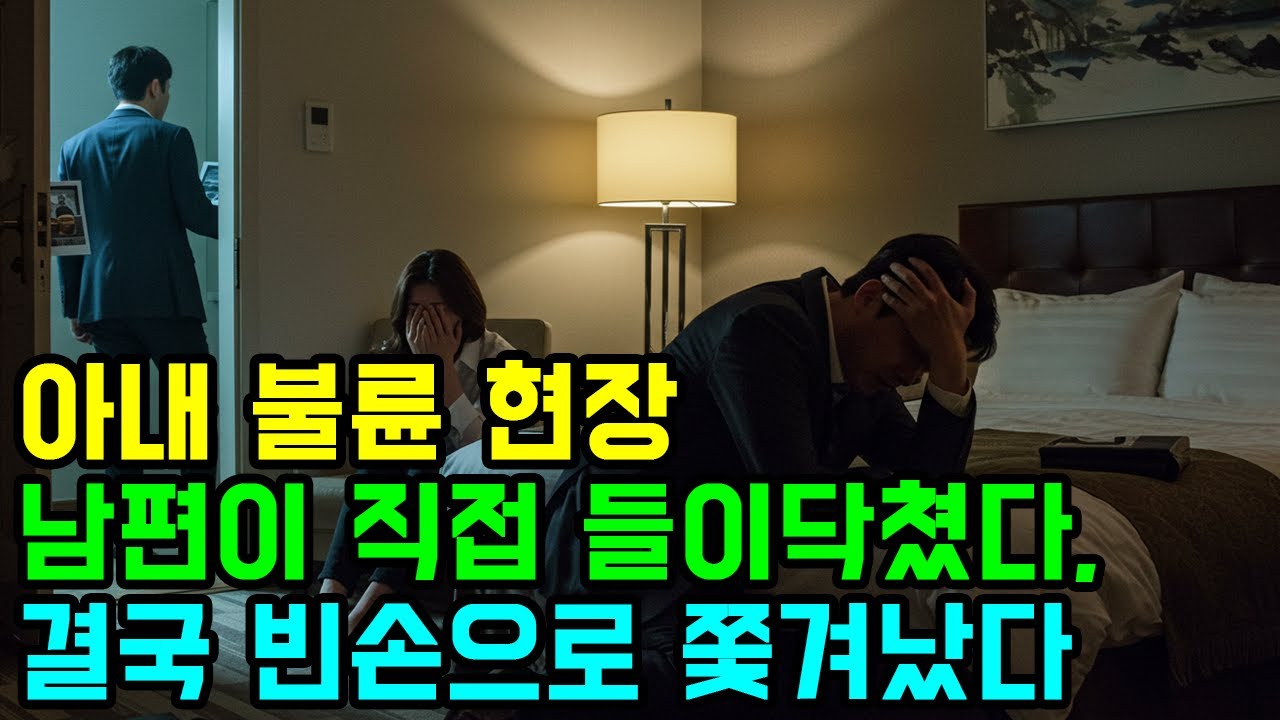 아내 불륜 현장, 남편이 직접 들이닥쳤다, 결국 빈손으로 쫓겨났다 #실화사연 #인생사연 #노후사연