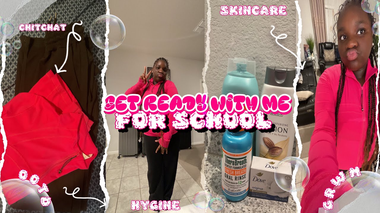 GET READY WITH ME FOR SCHOOL💗🫧|| Grwm, Skincare, Hygiene, Ootd, Chitchat etc|| 🌺🫧 Vlogmas week 1