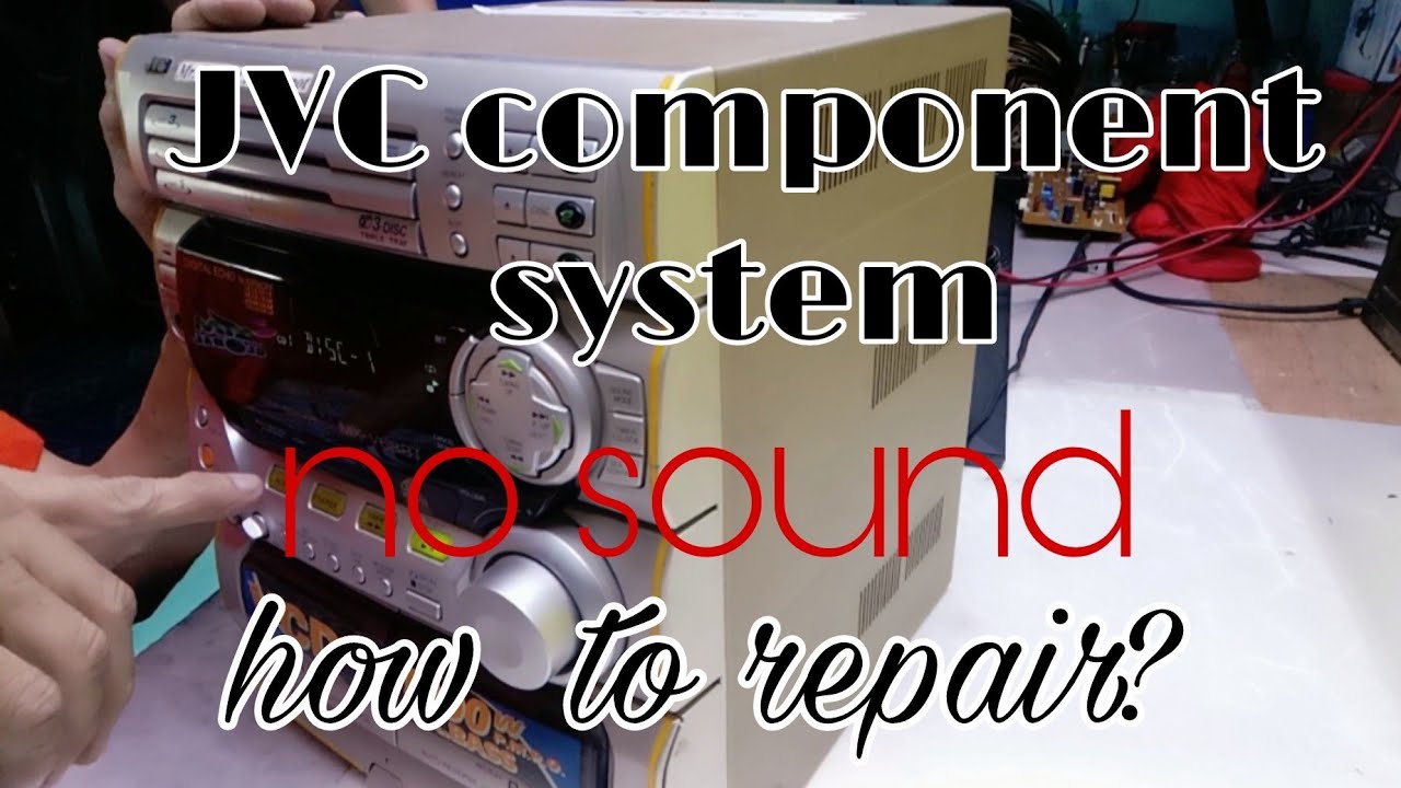 JVC component system #how  to repair no sound#how to repair defective volume control.#how  to fix.