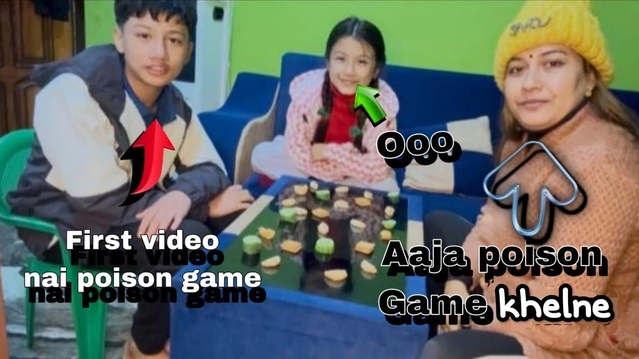 First vlog with kids poison game 