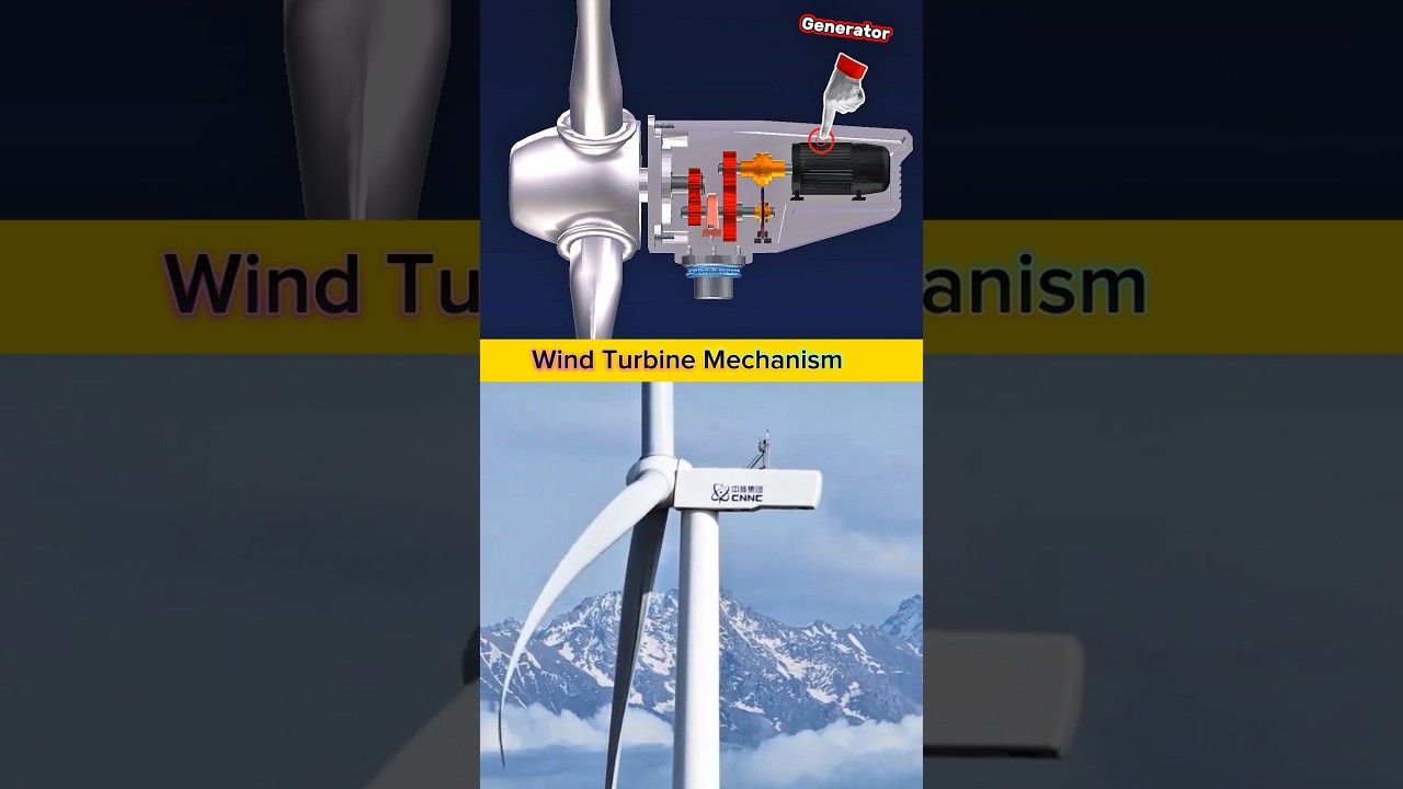 Wind Turbine Mechanism | How Fan, Gearbox & Generator Work Together to Produce Electricity