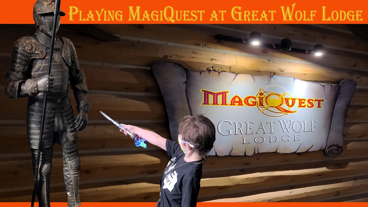 Playing MagiQuest at Great Wolf Lodge  (Mason/Cincinnati, OH. 2020)