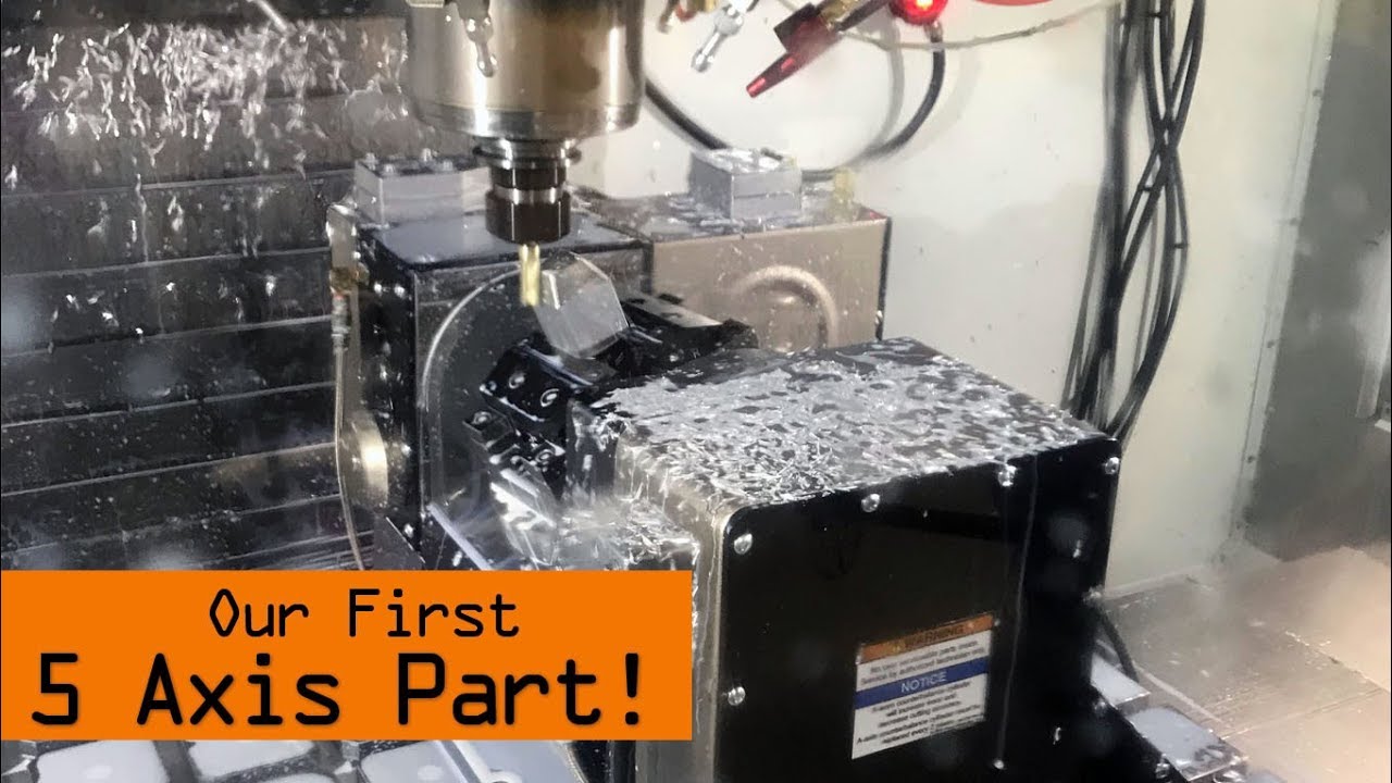 Our First 5 Axis Part!!  Machined on our HAAS VM3 with TR200Y!
