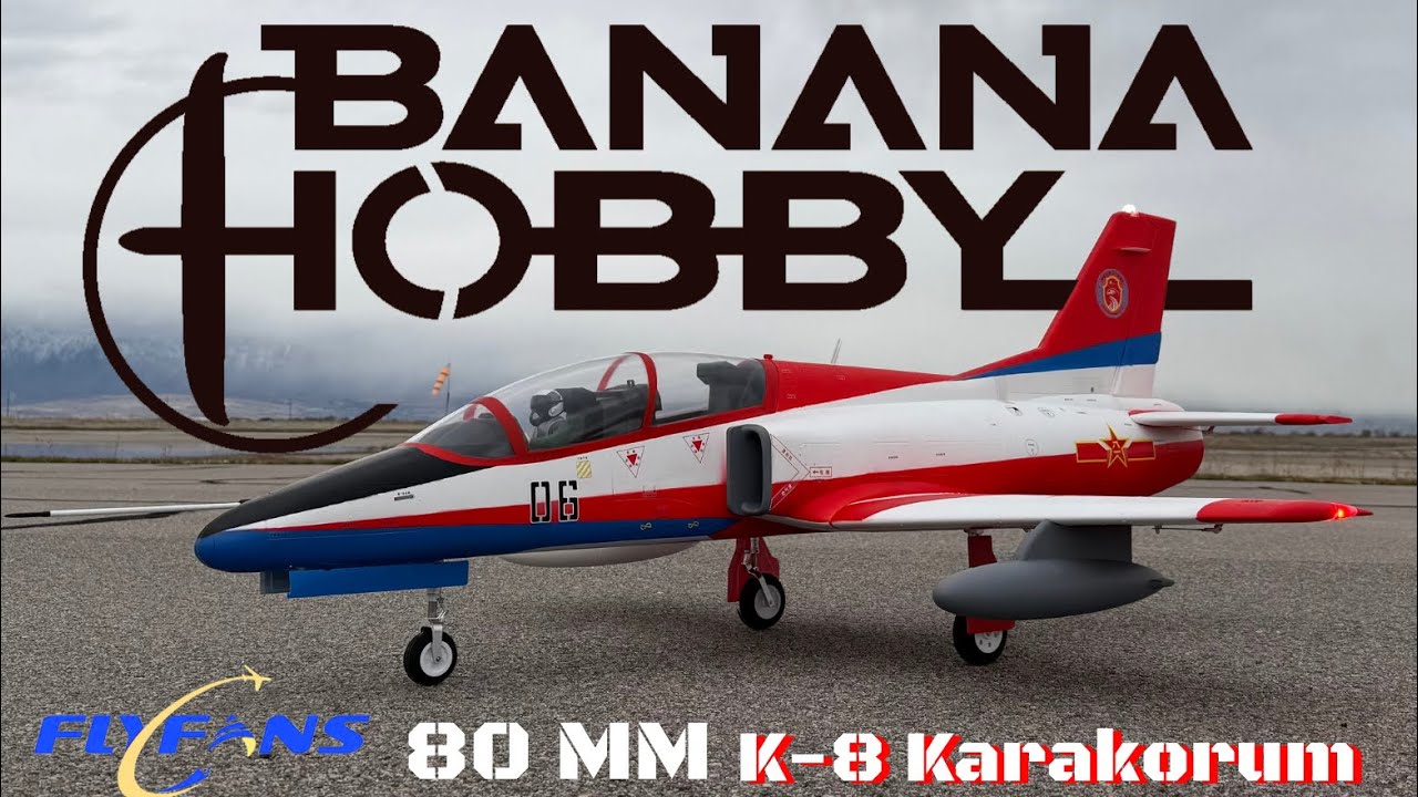 Теперь в продаже учебный реактивный самолет FlyFans K-8 с 80-мм двигателем. Наслаждайтесь полетом...