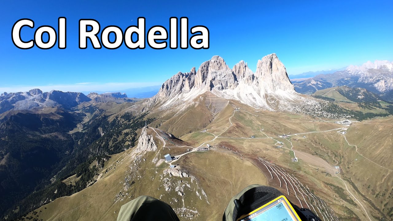 Paragliding Dolomites Col Rodella - Autumn Thermals in the Limestone Mountains | PHI Beat light