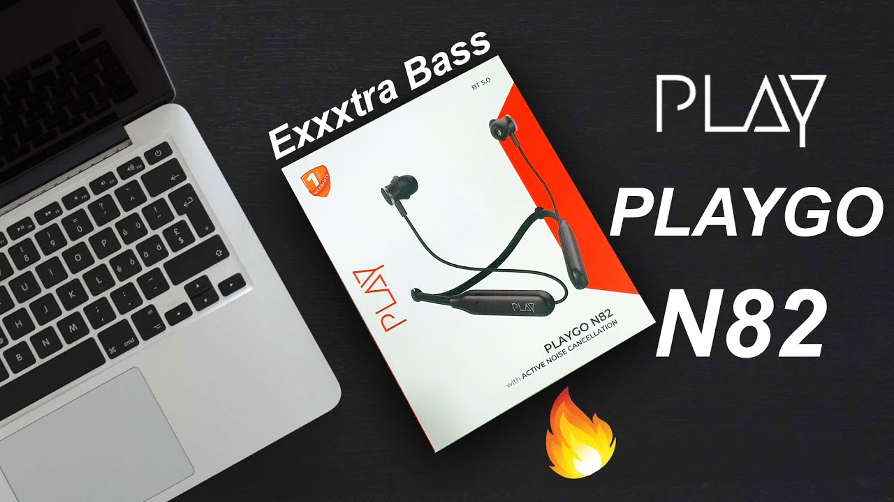 PlayGo N82 Bluetooth Neckband Earphones | Review | Extra Bass Killer Sound 🔥
