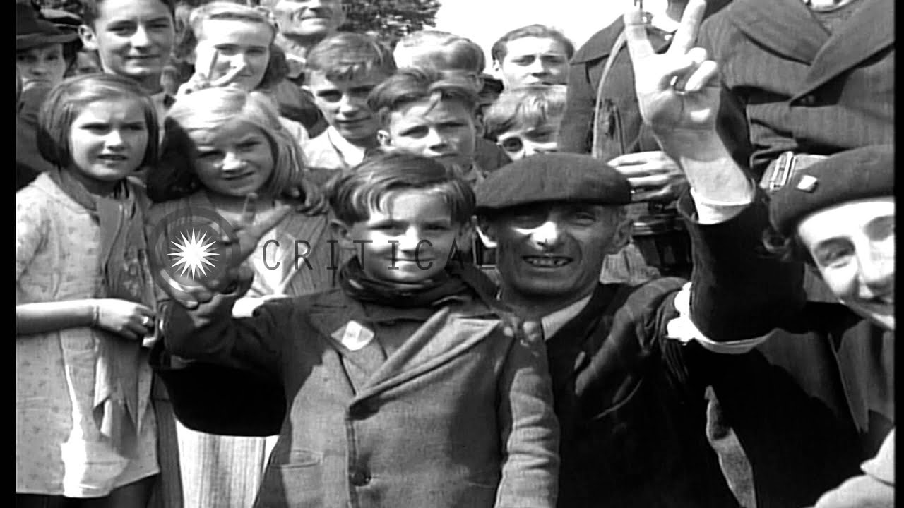 Heads of French women collaborators are shaved in France. HD Stock Footage