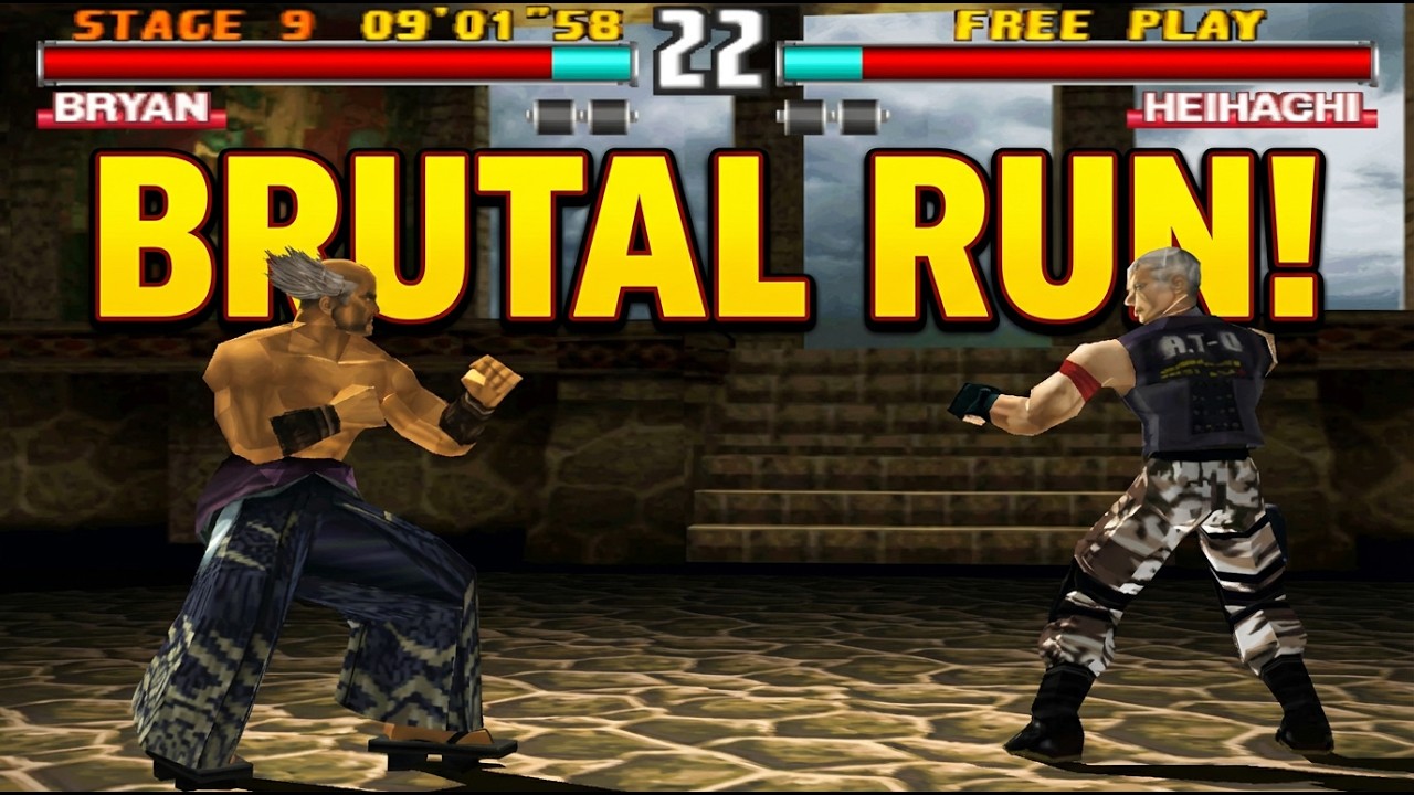 Bryan Fury's Perfect Tekken 3 Run! | Brutal Combos, Pure Skill