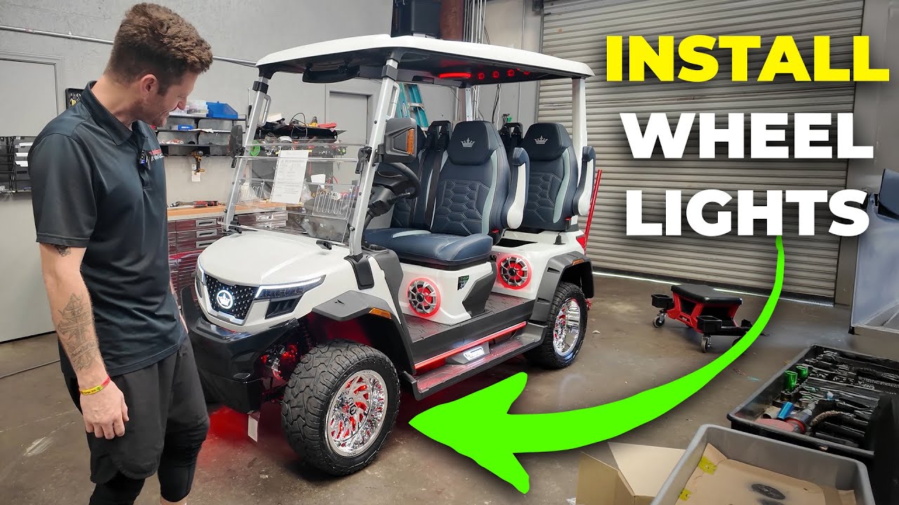 How To Install Wheel Lights on your DMAX Golf Cart