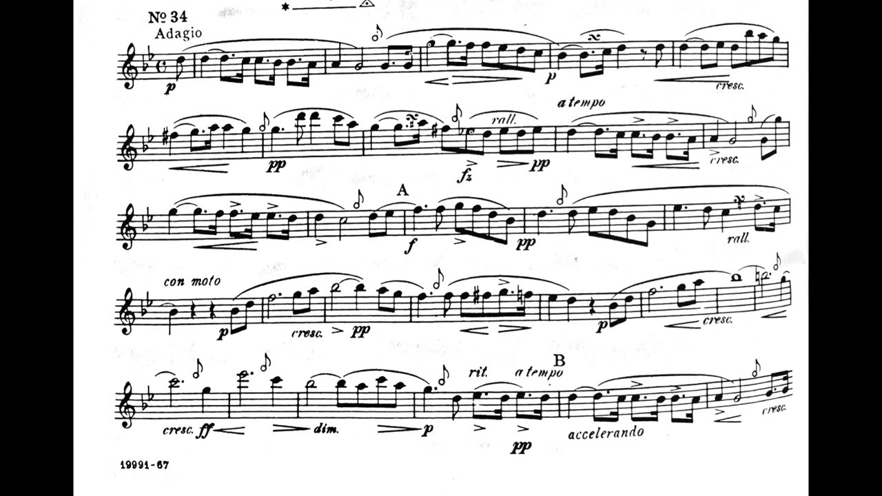 C.Baermann Etude 34  from 