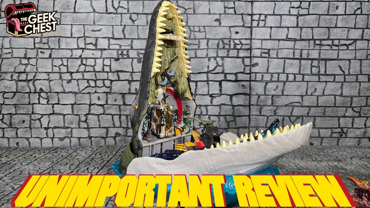Обзор мини-игрового набора Mattel Jurassic World Rebirth «Мозазавр Делюкс» — неважно.
