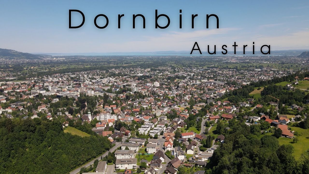 Walking through Dornbirn in Vorarlberg in AUSTRIA 05.08.2022 4k 60fps August