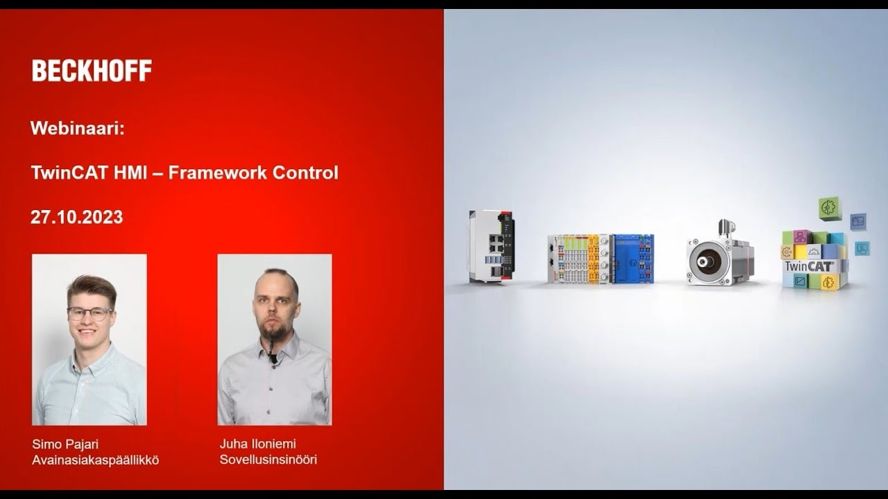 Webinaari: TwinCAT HMI – Framework Control, 27.10.2023