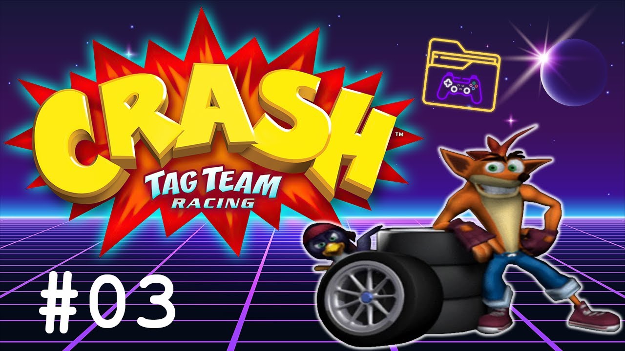 Crash Tag Team Racing Gameplay #03 - Tyrannosaurus Wrecks [ No Commentary ]