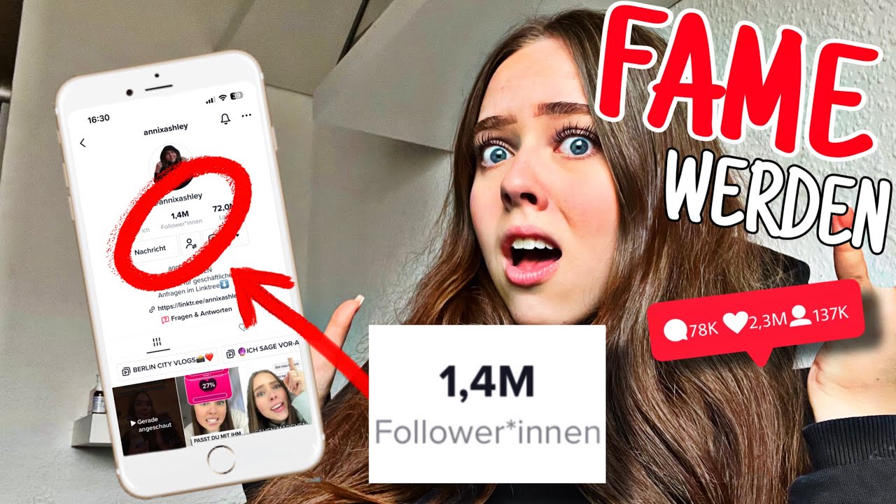FAME auf TIKTOK werden!😍😱 | bis zu 1000 FOLLOWER AM TAG mit diesen 5 Tipps 🥳