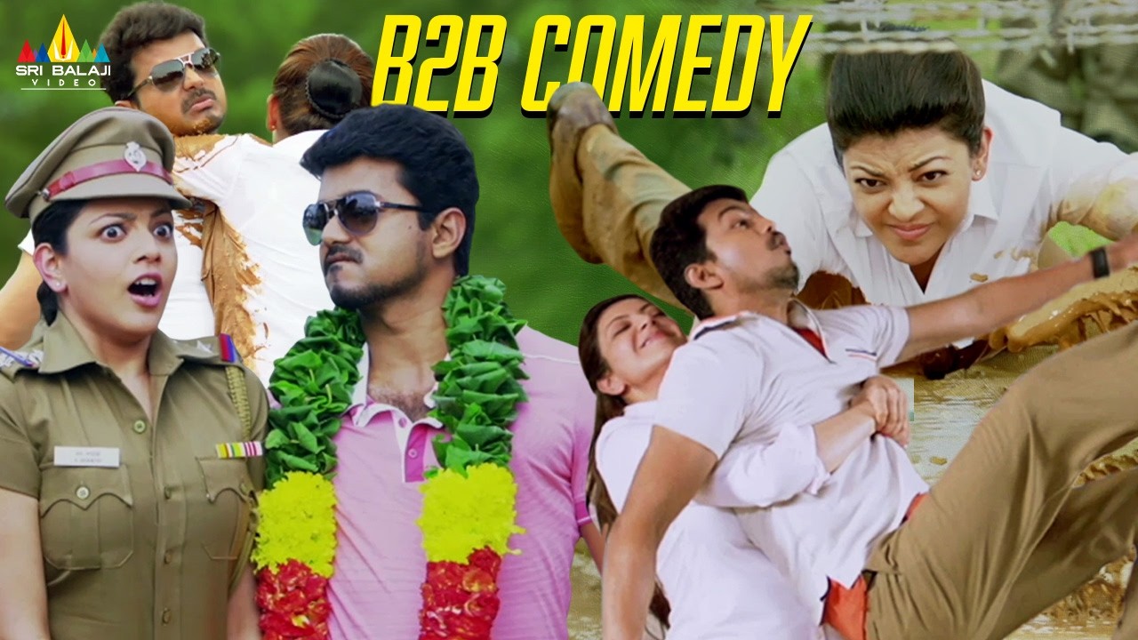 Kajal & Vijay Thalapathy Back to Back Comedy Scenes | Jilla | Telugu Comedy Videos@SriBalajiComedy