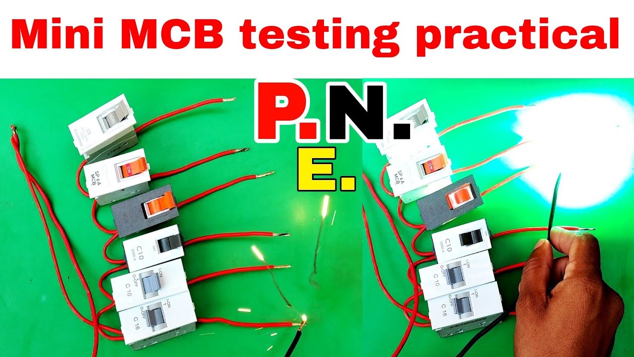 Mini MCB tripping test practical ।। Mini MCB testing।। Mini MCB work ।। Mini MCB ।। MCB