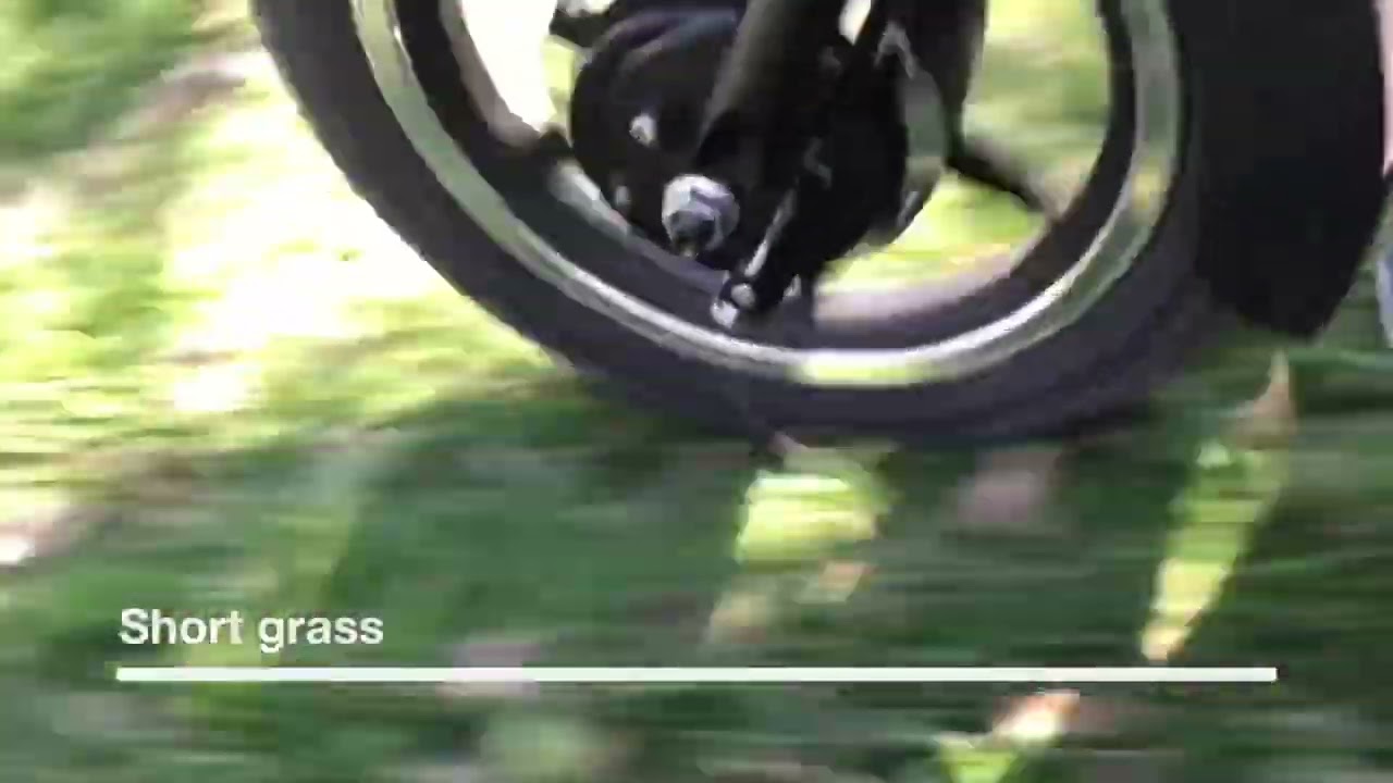 Rough terrain on UNAwheel Maxi power add-on for almost any wheelchair