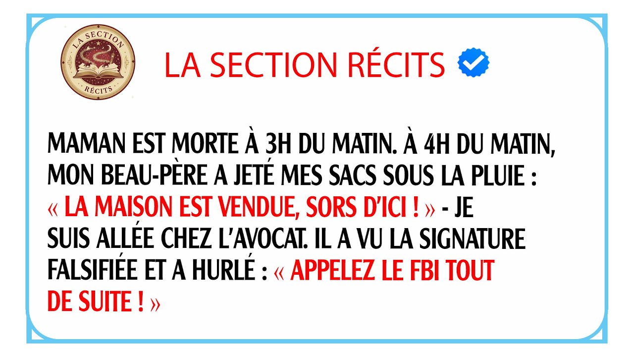 Mon beau-père m'expulse pour vendre la villa : il ignore que j'ai tout filmé với des caméras !