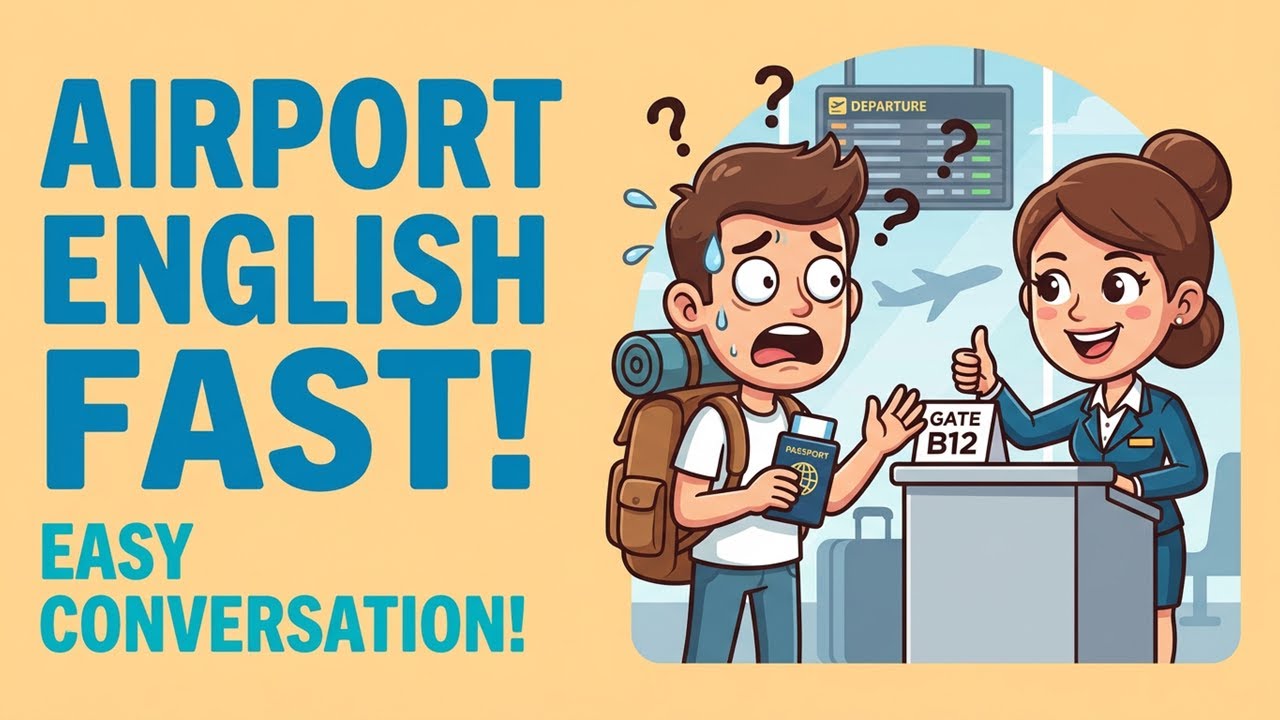 How to Speak English at the Airport Fast and Easily | Conversation Practice