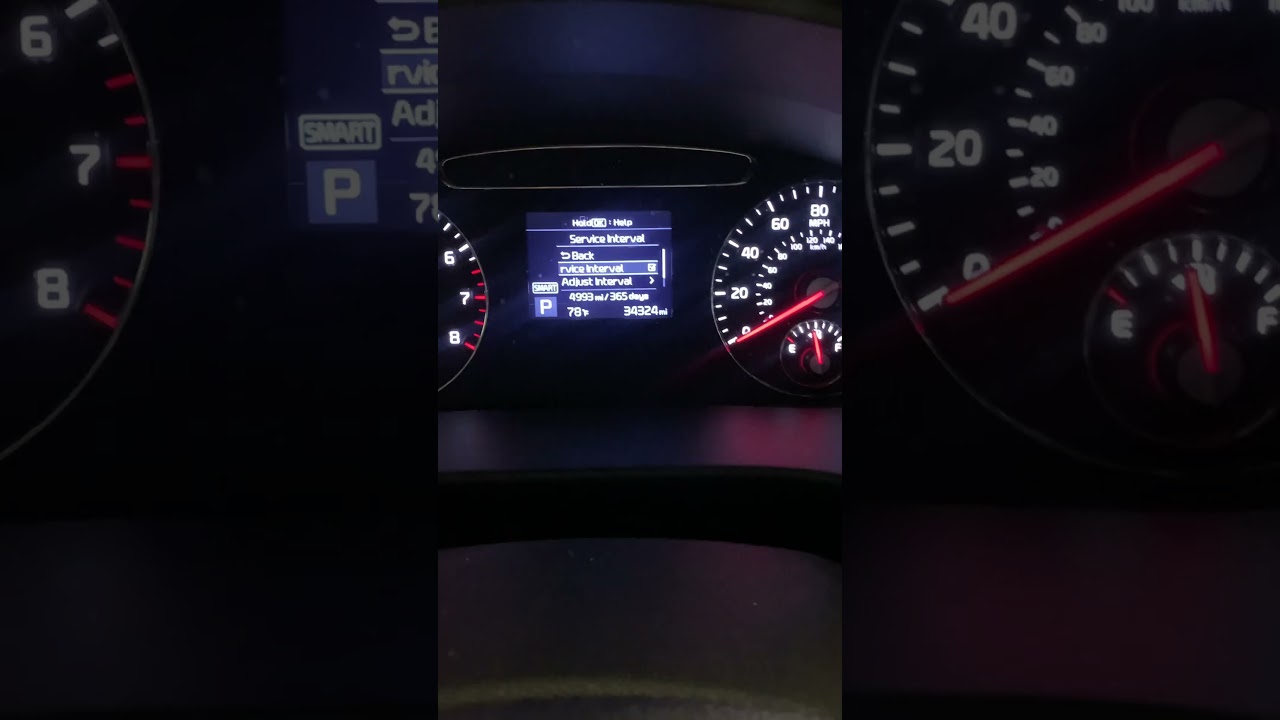 Как сбросить индикатор срока службы масла / интервала обслуживания на Kia Sorento 2020 года