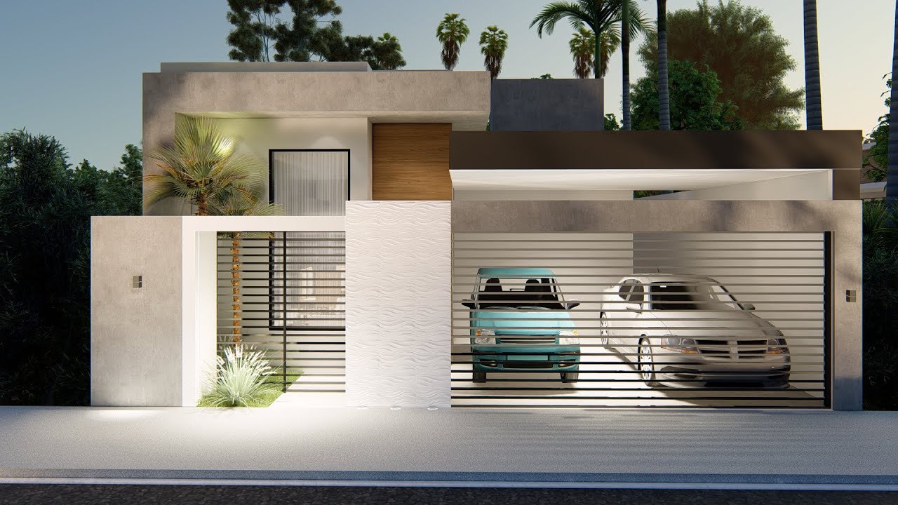 PLANTA 155 -  CASA PEQUENA E MODERNA || APENAS 100 METROS ² !!! CASA EM TERRENO 10X25