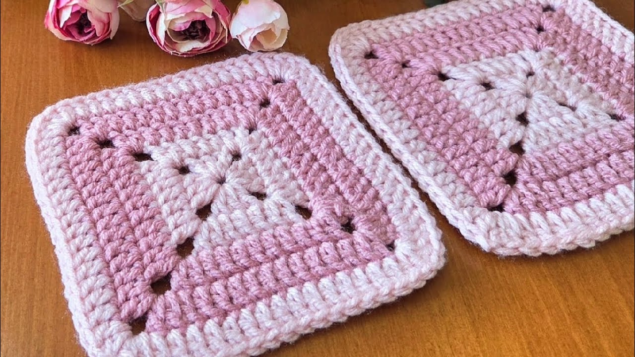 How Beauti♡Crochet Square♡Incredibly easy👌 For beginners, baby blanket, bag, jumper 