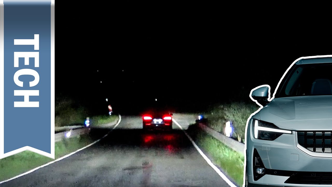 Pixel LED im Polestar 2 im Test: Matrix-LED & Fernlichtassistent bei Nachtfahrt & Vergleich Audi