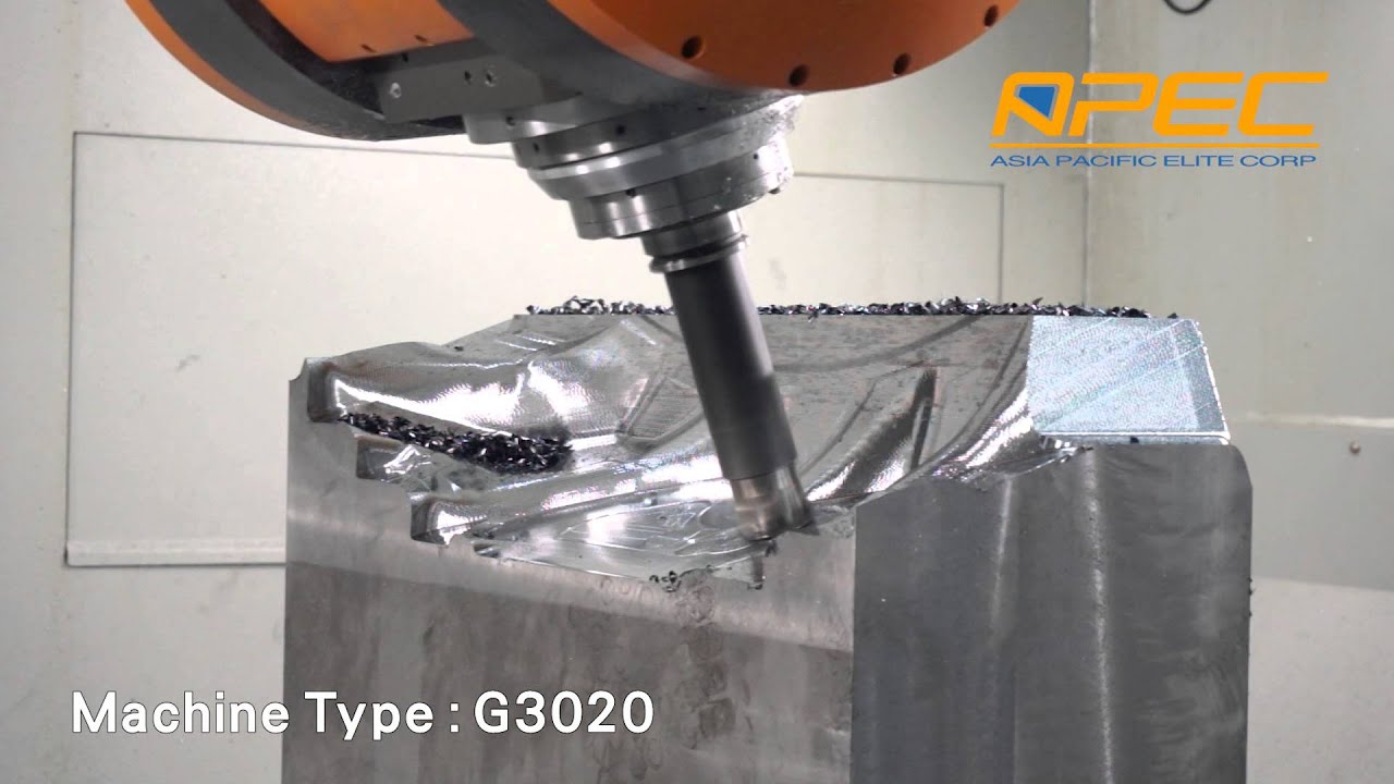 Tire mold, High speed cutting by G3020 , 5 axis gantry machining center, APEC