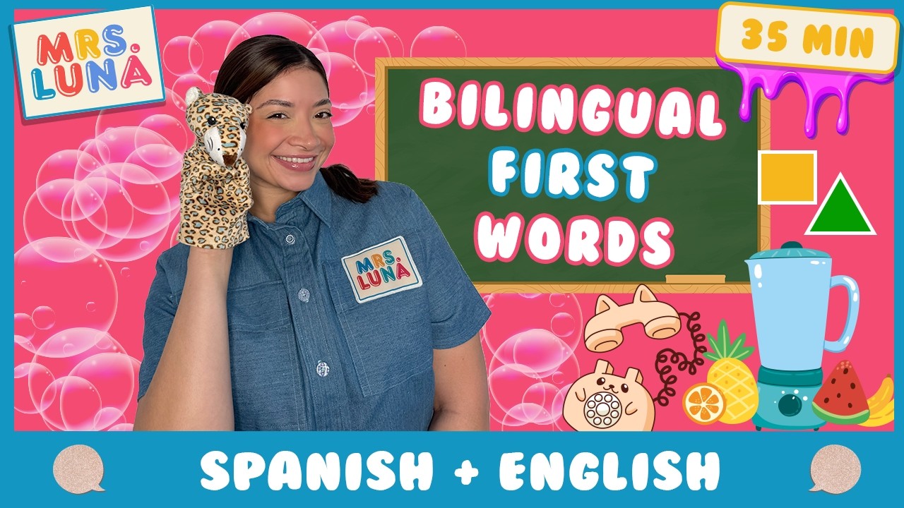 &ldquo;Bilingual First Words&rdquo; | Baby, Kids & Toddler Learning Songs, Stories & Play with Mrs. Luna 🌙!