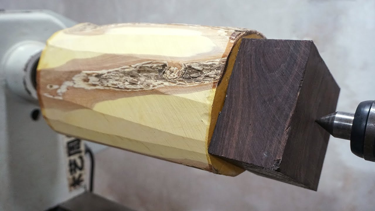 Woodturning - Making inlaid jars from yellow and black wood