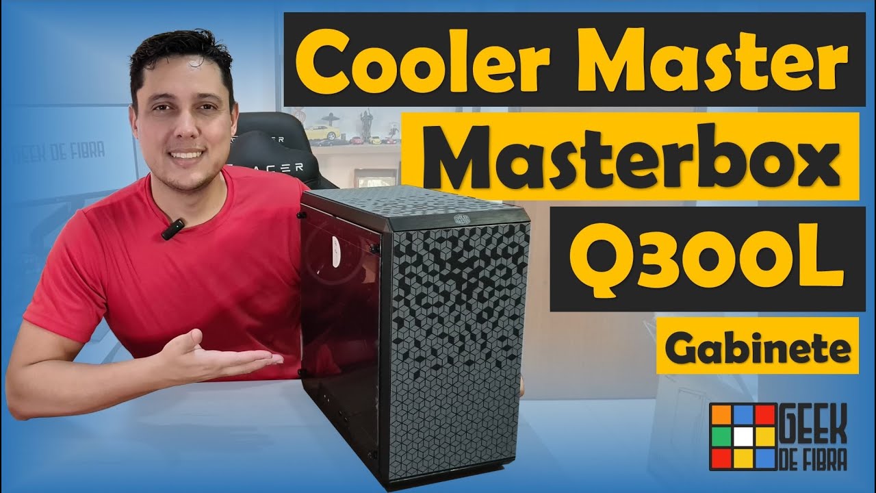 Gabinete COOLER MASTER - MasterBox Q300L (Rainbow) - UNBOXING e REVIEW - SETUP